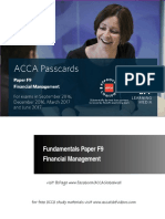 ACCA F9 BPP Passcard 2016/2017