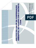 CÁLCULO VALOR DE COMPENSAÇÃO AMBIENTAL - DECRETO 6.848 - by - CEPEMAR