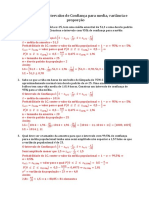 Lista - Intervalos de Confiança - Resolução