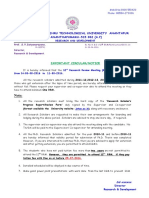 Jntua R&D PHD M.phil Ms 12th RRM Important Circular DT 08th Aug 2016 To 11th Aug 2016.Pdf - 205001