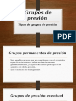 Grupos de Presión Unfv