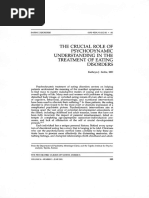 He Crucial Role of Psychodynamic Understanding in The Treatment of Eating Disorders