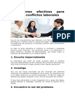 7 Acciones Efectivas para Resolver Conflictos Laborales