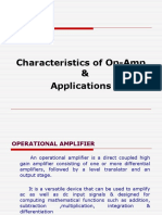 Characteristics of Op-Amp & Applications