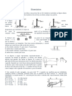 Exercícios Equilíbrio de Corpos Rigidos