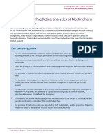 CASE STUDY I: Predictive Analytics at Nottingham Trent University