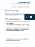 n2457 Esol Teaching Skills Taskbook Unit 4 B Teaching Vocabulary 1 Different Approaches