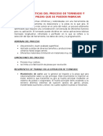 Características Del Proceso de Torneado y Tipos de Piezas Que Se Pueden Fabricar