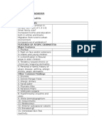 Differential Diagnosis 1. Atopic Dermatitis History Taking