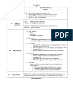 Lesson Plan in Date August 01 (Monday) Track & Section Stem 1