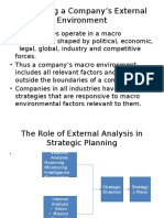 Evaluating A Company's External Environment 2