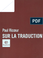 Paul Ricoeur-Sur La Traduction