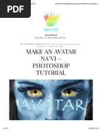 Avatar Na'vi - Photoshop CS6 Tutorial - Tutvid