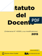 Estatuto Docente CABA PDF