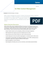 Magic Quadrant For Web Content Management