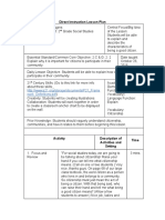 Direct Instruction Lesson Plan: Work - Definitions PDF