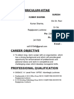 Curriculum-Vitae: Suresh Kumar Sharma