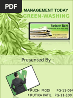 Management Today: Green-Washing