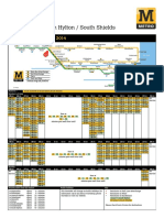 South Gosforth: Metro Timetable