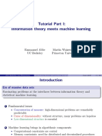 Tutorial Part I Information Theory Meets Machine Learning Tuto - Slides - Part1