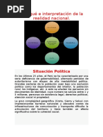 Enfoqué e Interpretación de La Realidad Nacional