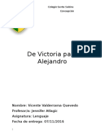 De Victoria para Alejandro