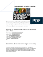 Formatos de Publicidad Exterior