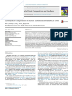 Carbohydrate Composition of Mature and Immature Faba Bean Seeds