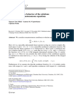 On The Asymptotic Behavior of The Solutions of Semilinear Nonautonomous Equations 10.1007 - s00233-012-9463-6