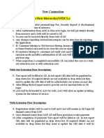 New Connection LT New Connection Flow Hierarchy (NPDCL) :: With Out Extension Flow Description