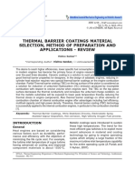 Thermal Barrier Coatings Material Selection, Method of Preparation and Applications - Review