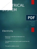 Electrical System: Submitted By: Sumit Kumar 12BAC-022 Achal Gupta 12BAC043