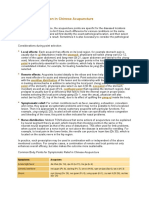 Body Points Selection in Chinese Acupuncture