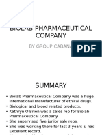 Biolab Pharmaceutical Company: by Group Cabana