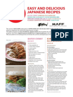 Japanese Recipe Leaflet