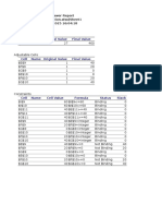 Cell Name Original Value Final Value