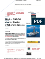 Husky, CNOOC Charter Floater Offshore Indonesia