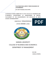 Samara University College of Business and Economics Department of Management