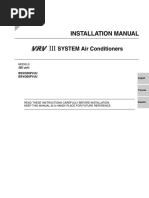 Installation Manual VRV III BSVQ - PVJU - Daikin