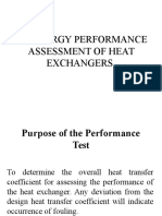 Assessment of Heat Exchangers