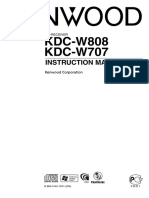 KDC-W808 KDC-W707: Instruction Manual