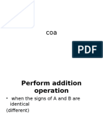 Coa Arithmetic