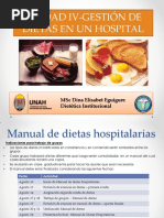 Unidad IV - Gestion de Dietas Terapeuticas - Ago 2015