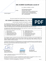 KEMA Certificate - 7SR11 and 7SR12 IEC 61850