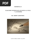 Ecuaciones Diferenciales Aplicados A La Fisica y La Economia