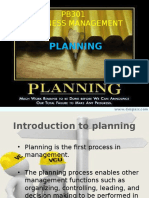 PB301 Business Management: Planning