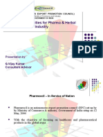 Export Opportunities For Pharma & Herbal Industry: (Pharmaceuticals Export Promotion Council)