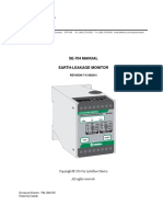 Littelfuse ProtectionRelays SE 704 Earth Leakage Monitor Manual