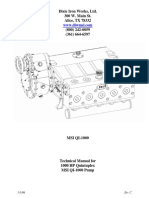 Manual 1000 HP Quintuplex MSI QI 1000 Pump