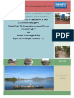 Report On Rapid Assessment Water & Sanitation